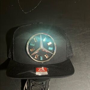 Mercedes Black Snapback Hat